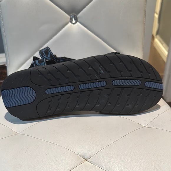 Black and Blue Adventure Sandals with Adjustable Straps - Picture 5 of 5